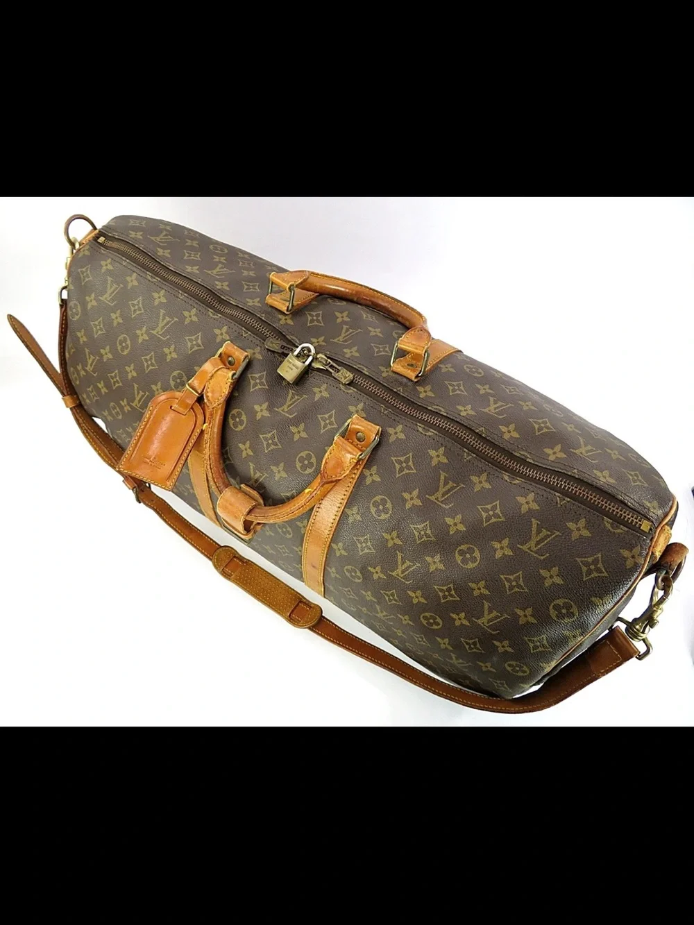 Louis Vuitton Brown Monogram Keepall Duffel Bag
